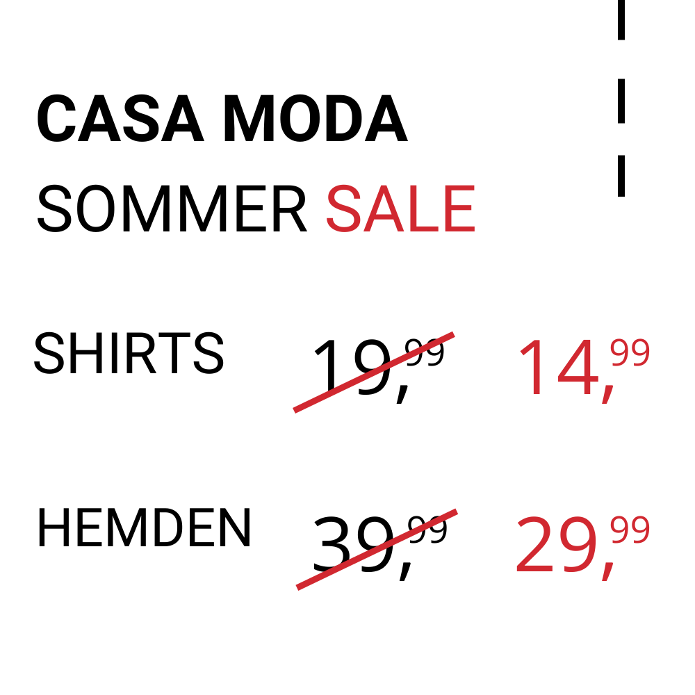 CASA MODA SOMMER SALE
