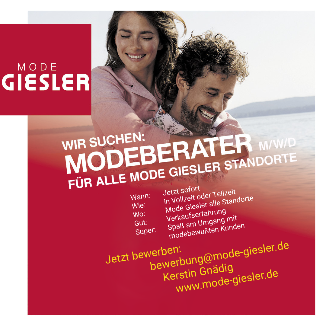 Mode Gielser Modeberater Stellenausschreibung Modeberater