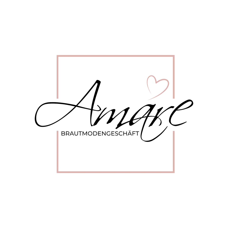 Amare Logo in schwarz Rose / Rosa Farbton auf transparentem Hintergrund
